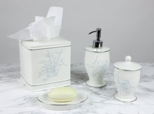 Maison de Luxe - Blue Bath Accessories - Luxor Linens