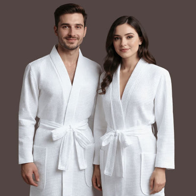 Lightweight Waffle Spa Robe