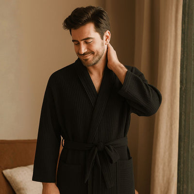 Lightweight Waffle Spa Robe