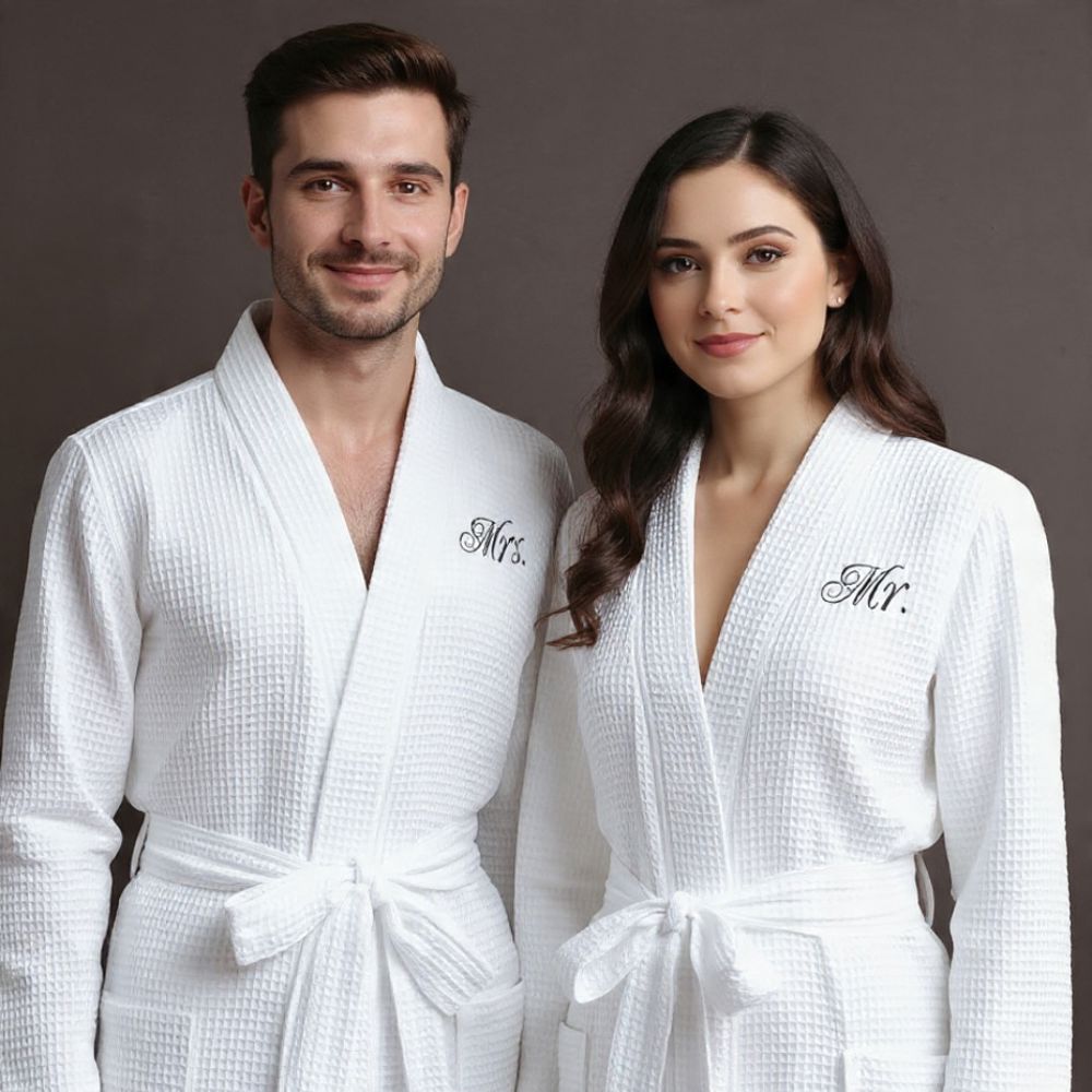 Lightweight Waffle Spa Robe