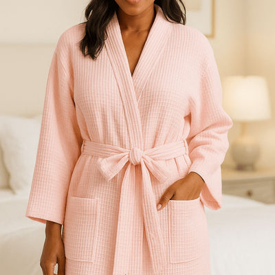 Lightweight Waffle Spa Robe