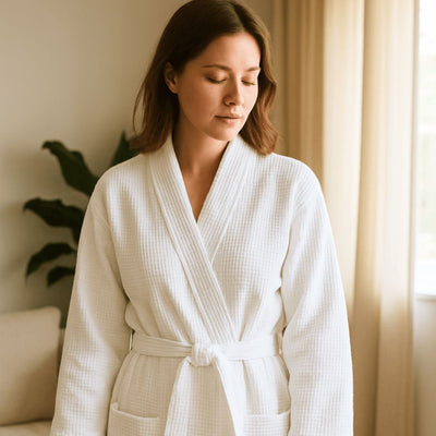Lightweight Waffle Spa Robe
