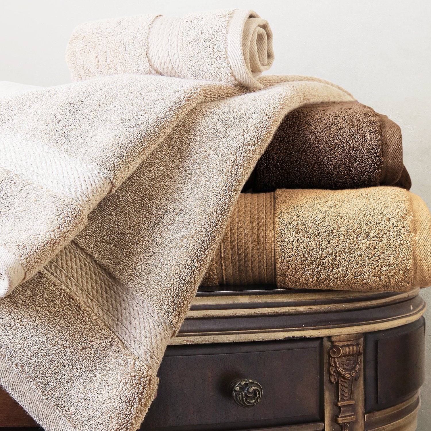  lvse- 1 Pack Luxury Oversized Euro Bath Towel-Brown- 100%  Egyptian Long-Staple Cotton- 80x150cm-609GSM- Thick Fluffy Soft Absorbent  for Bathroom Daily (Pack of 1, 80x150cm,730g, Brown) : Home & Kitchen