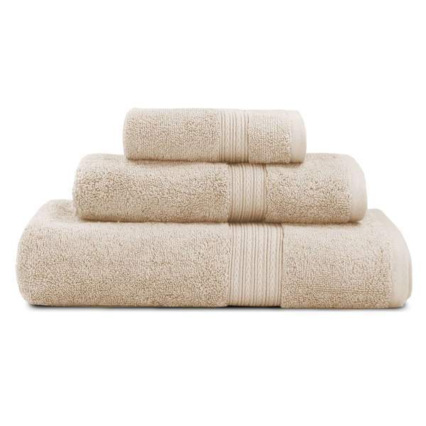 Egyptian Cotton Bath Towel Bundle in Creme