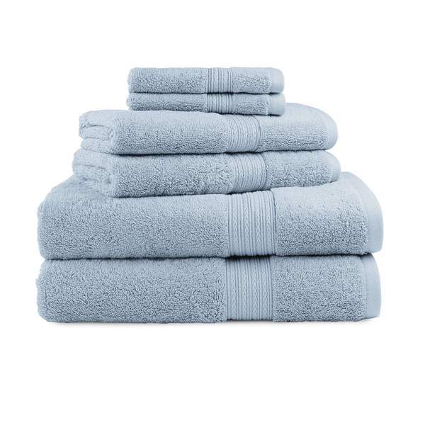 Purely Indulgent Egyptian Cotton Bath Towel Set Dark Blue - Set of 2