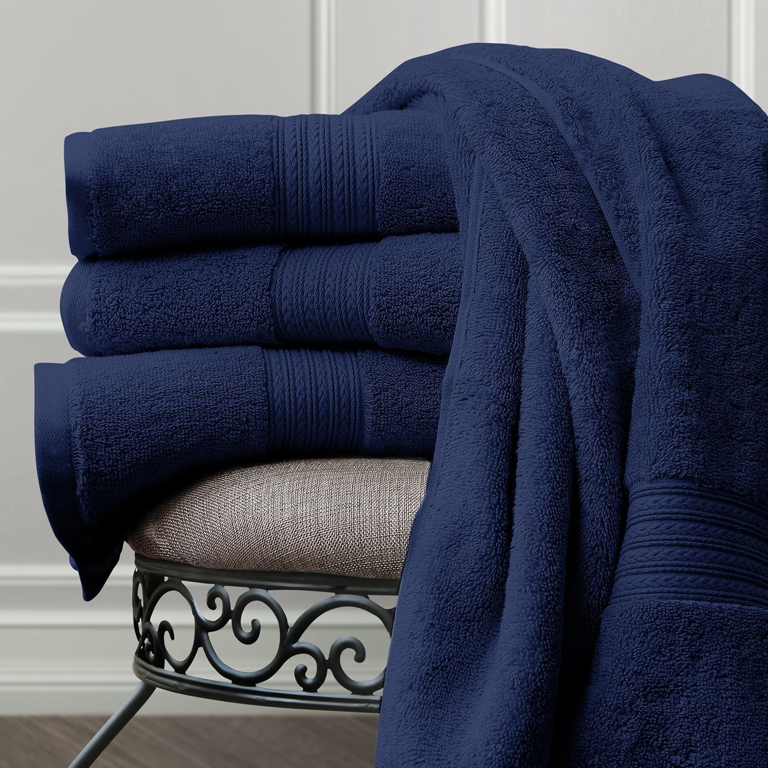 Navy Luxury Egyptian Cotton Towels