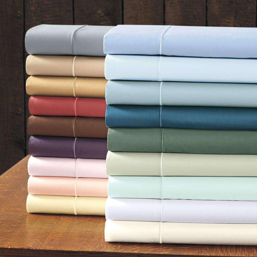 Camellia 400 Thread Count Cotton Sateen Pillowcases - Luxor Linens 
