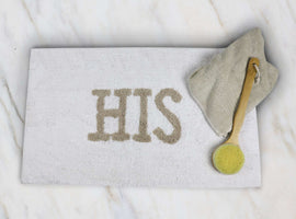 Darling Tufted Absorbent Bath Mat with Embroidery - Luxor Linens 