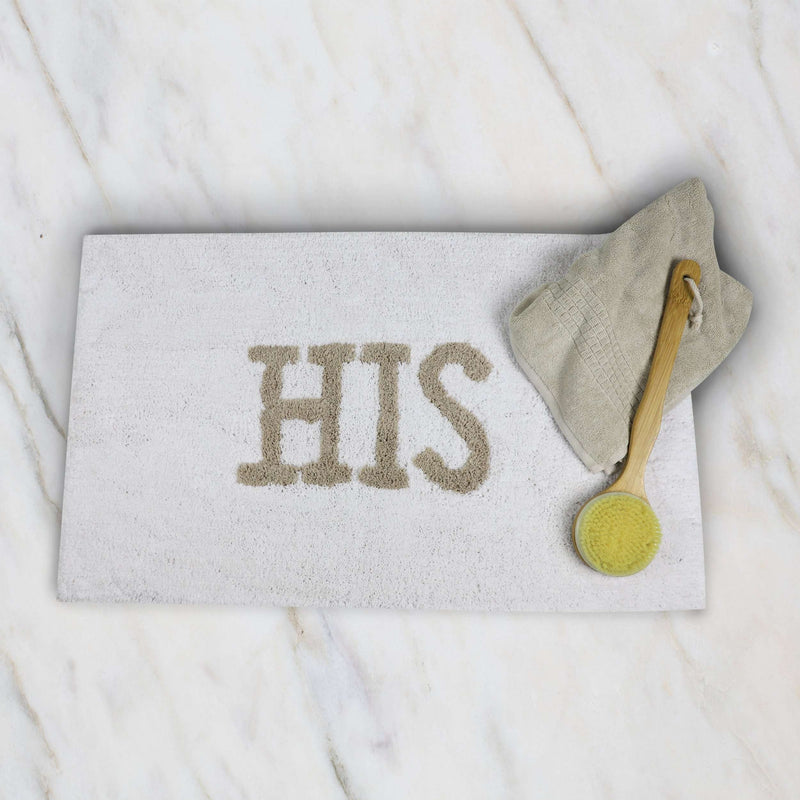 Darling Tufted Absorbent Bath Mat with Embroidery - Luxor Linens 