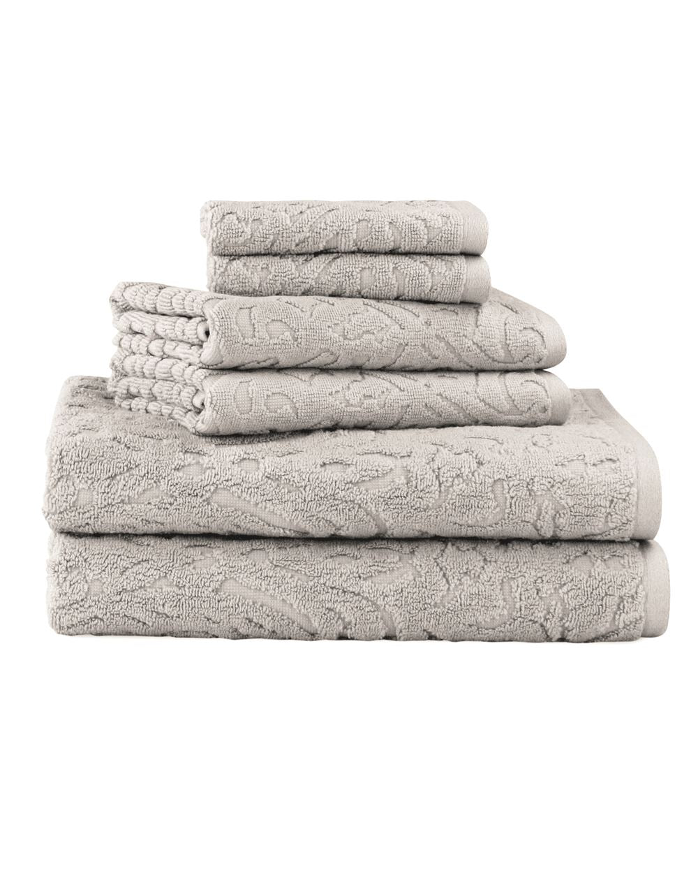 Evening Blue Organic Turkish Cotton Bath Towels, Set of 6 + Reviews