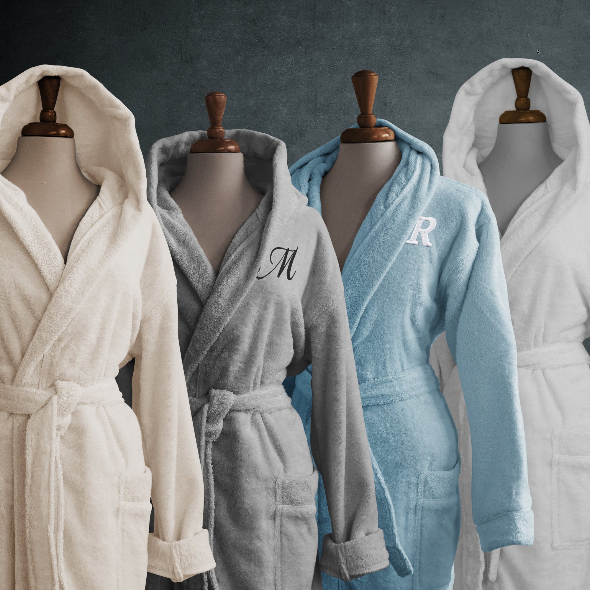 Women's Hooded Turkish Cotton Waffle Robe - Metanoia Wellness