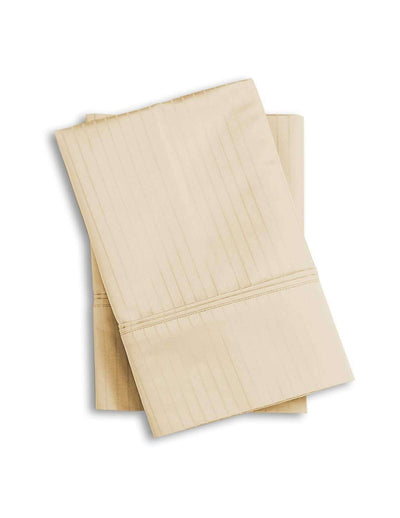 Leonardo 1200 Thread Count Egyptian Cotton Stripe Luxury Pillow Cases - Luxor Linens