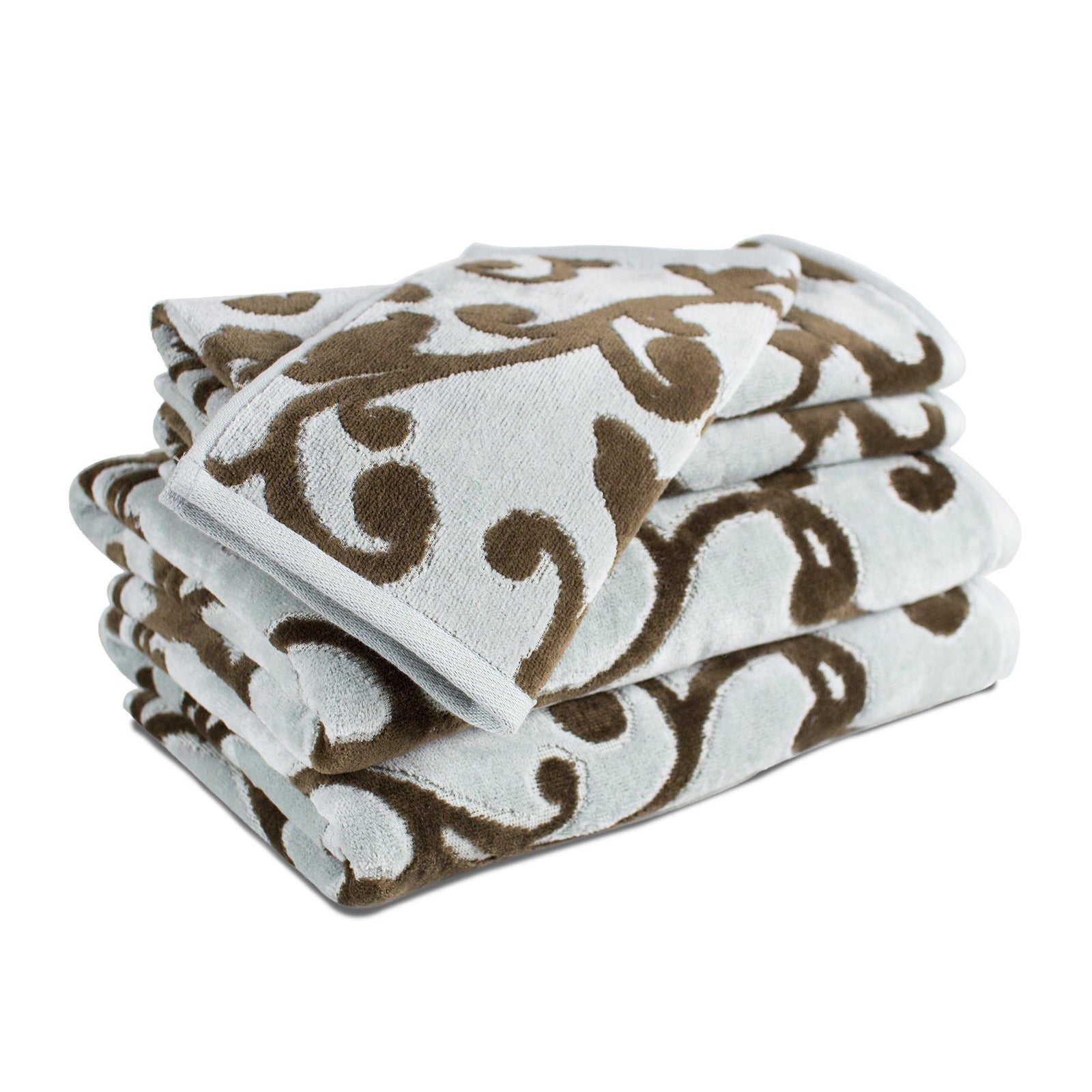 Provance Hotel Luxury Jacquard 5-Piece Towel Set - Luxor Linens 