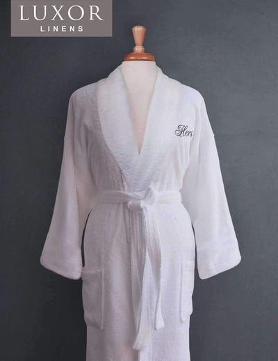 Lakeview Signature Egyptian Cotton Terry Spa Robes - Fun Gifts - Luxor Linens