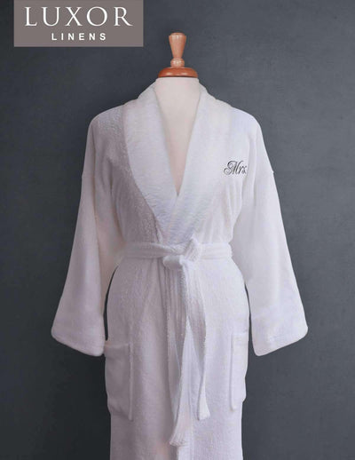 Lakeview Signature Egyptian Cotton Terry Spa Robes - Luxor Linens