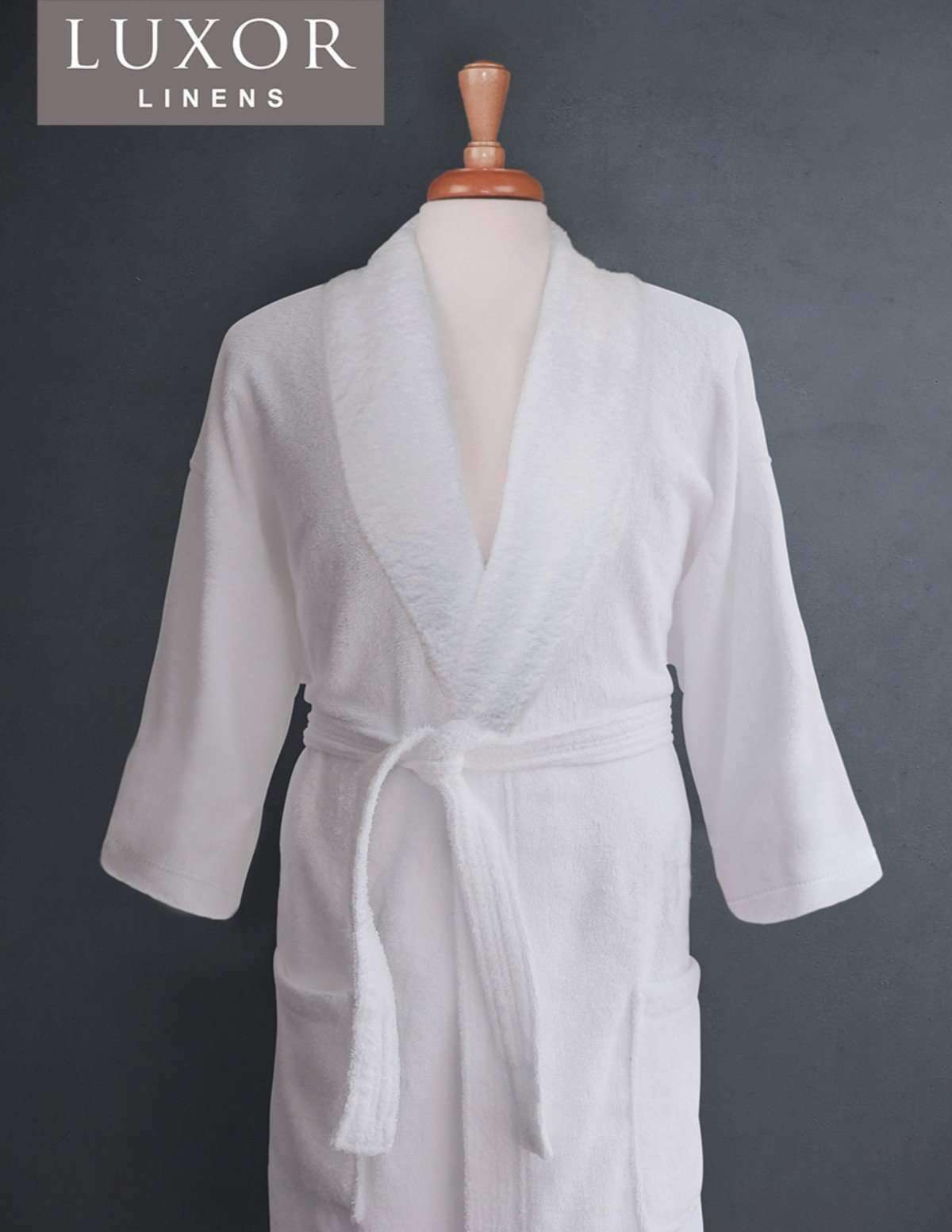 Lakeview Signature Egyptian Cotton Terry Spa Robes - Luxor Linens 