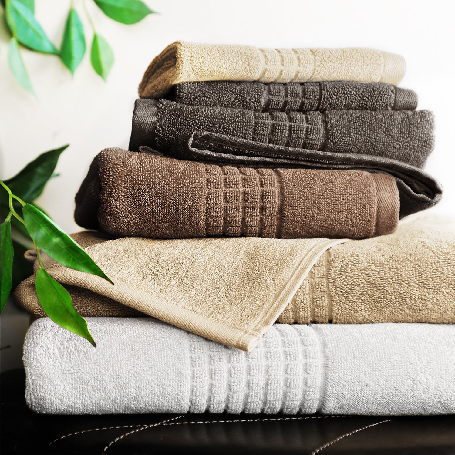 WAAAY Lux - Luxury Large Set of Towels, 100% Egyptian Cotton