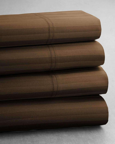 Valentino Stripe 1200 Thread Count Egyptian Cotton Sheet Set - Luxor Linens