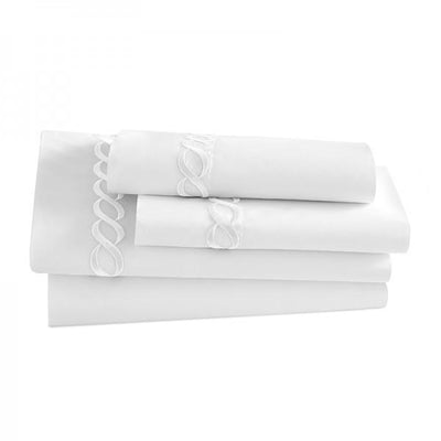 Pisano Eucalyptus Percale Embroidered Sheets